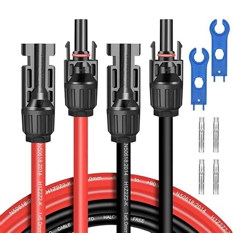 2 x 2m Solarkabel Verlängerung 6mm2 MC4 Verlängerung Solar Kabel