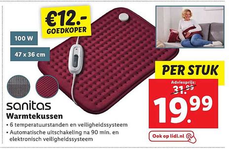 Sanitas Warmtekussen Aanbieding Bij Lidl 1Folders Nl