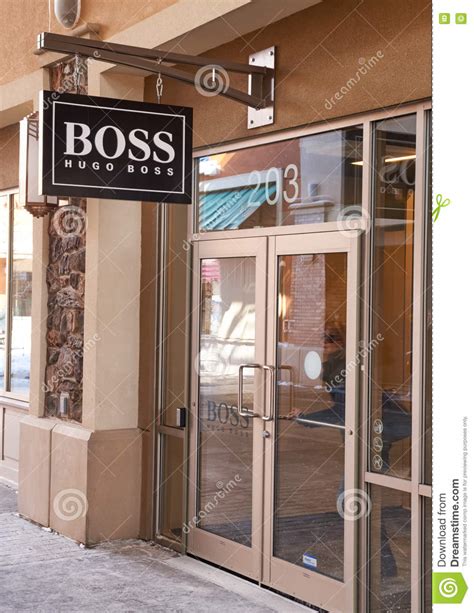 Hugo Boss outlet. editorial image. Image of glamour, apparel - 67924880