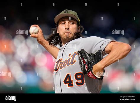 Detroit Tigers Starting Pitcher Alex Faedo Throws During The First