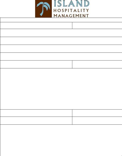 Complimentary Hotel Form Fill Out Printable PDF Forms Online