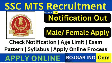 Ssc Mts Recruitment 2023 Notification Apply Havaldar 1558 Post