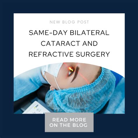 Same Day Bilateral Cataract And Refractive Surgery Sighttrust