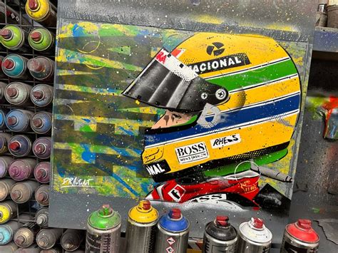 Ayrton Senna Graffiti Painting Etsy