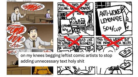 Begging Leftist Comic Artists To Stop Adding Unnecessary Text Know Your Meme