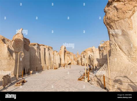 Entrance To The Al Qarah Mountain Unesco Site Al Ahsa Oasis Hofuf