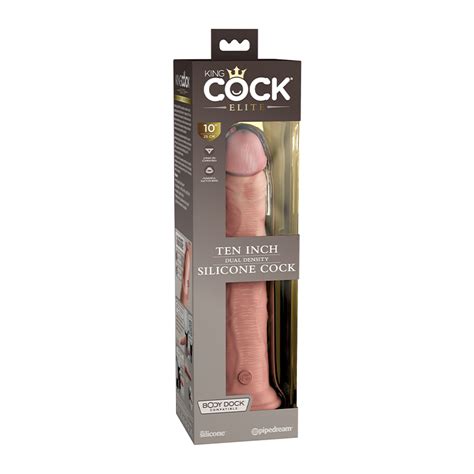 King Cock Elite In Dildo Dual Density W Suction Cup Light