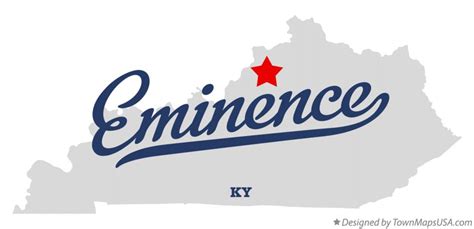 Map of Eminence, KY, Kentucky