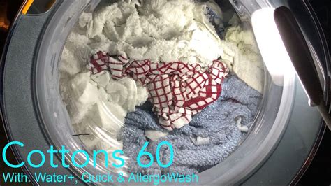 Miele W1 WCH360 Cottons 60 Allergo Wash Full Cycle YouTube