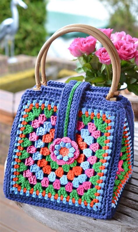 43 Amazing Granny Square Crochet Bag Design Ideas Crochet Purse