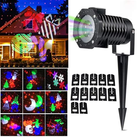 Waterproof Laser Projector Light Slides Moving Holiday Christmas