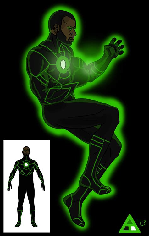 Green Lantern Redesign John Stewart By Toekneearrows On Deviantart