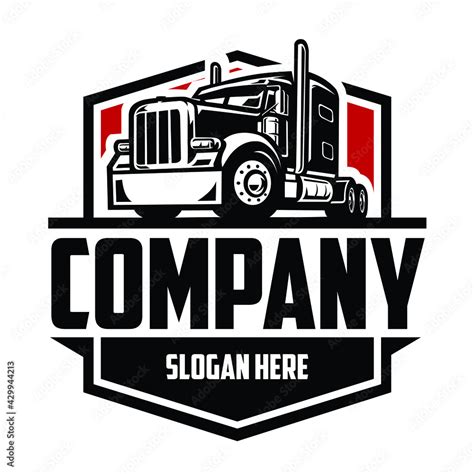 18 Wheeler Truck Logo. Trucking Company Logo Design Stock Vector ...