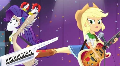 Image Applejack Kicks Rarity Away From Her Eg2png My Little Pony