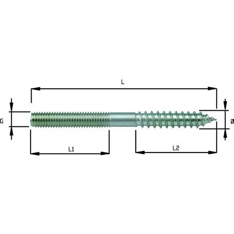 Combi Vis Bois Filetage M Trique Pas Gauche