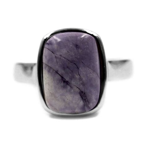 Anello In Argento Con Fluorite Opalizzata Ek Gioielli Juwelo