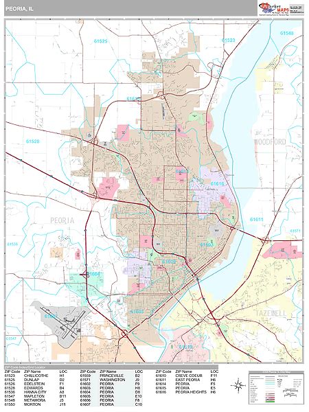 Peoria Zip Code Map