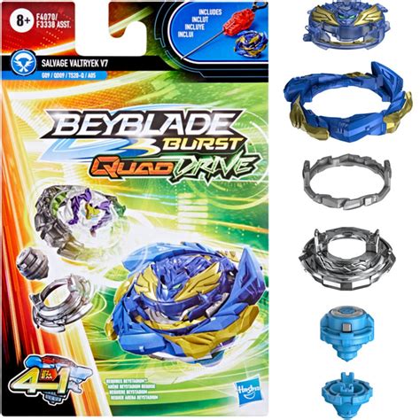 Beyblade Valtryek V7 - Beyblade Burst QuadDrive Salvage Valtryek V7 Spinning Top