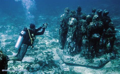 México Museo Subacuático de Arte MUSA en Cancún Spanish xinhuanet