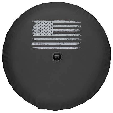 Boomerang Enterprises Distressed American Flag Logo Tire Cover For 18 21 Jeep Wrangler Jl