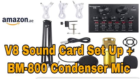 Bm Condenser Microphone Unboxing Set Up Audio Test Youtube