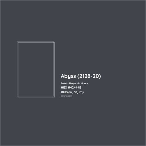 Benjamin Moore Abyss 2128 20 Paint Color Codes Similar Paints And