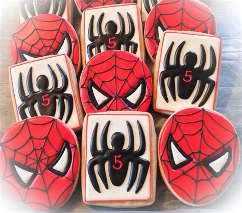 Spider Man Cookies Spiderman Cookies Spiderman Spiderman Birthday