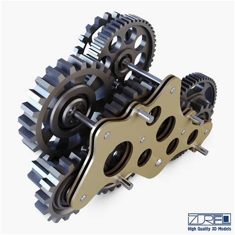 Gear mechanism v 3 model - TurboSquid 1288258