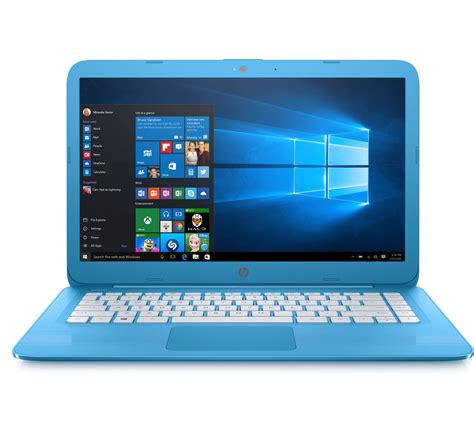 HP Stream - 14-ax010nr 14" Aqua Blue Laptop - Intel Celeron - 4GB RAM - 32GB eMMC (Renewed)- Buy ...