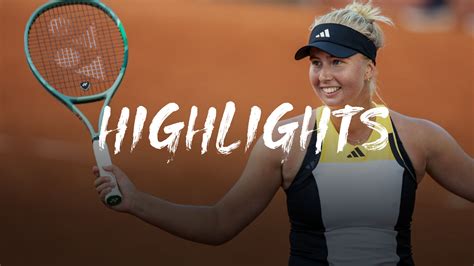 Jelena Ostapenko V Clara Tauson Roland Garros Highlights Tennis