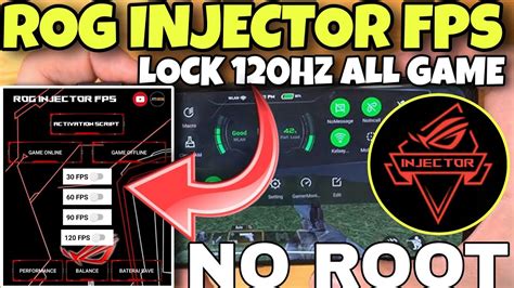 ROG INJECTOR FPS LOCK 120 FPS ALL GAME TANPA ROOT PASANG MODULE