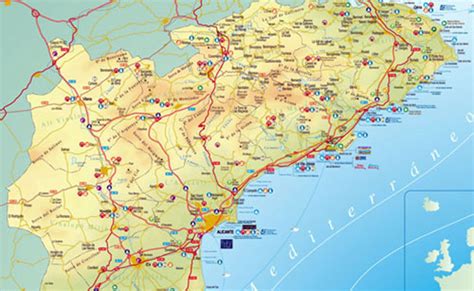 Costa Blanca Map