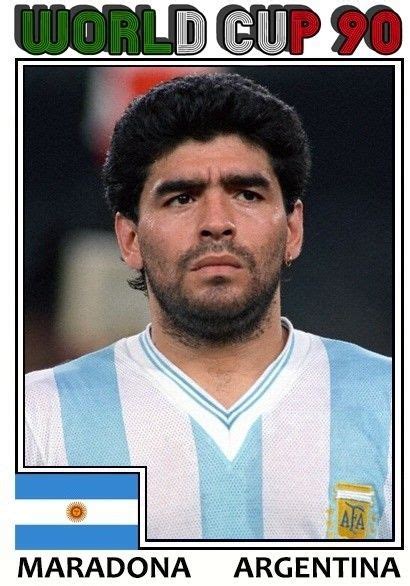 Diego Maradona - World Cup 1990. | Diego maradona, Seleccion argentina ...