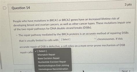 Solved People who have mutations in BRCA1 or BRCA2 genes | Chegg.com 
