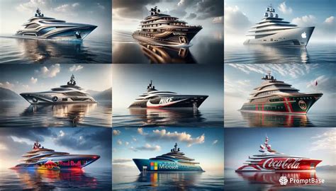 Yachts Of Famous Brands DALL·E Prompt | PromptBase