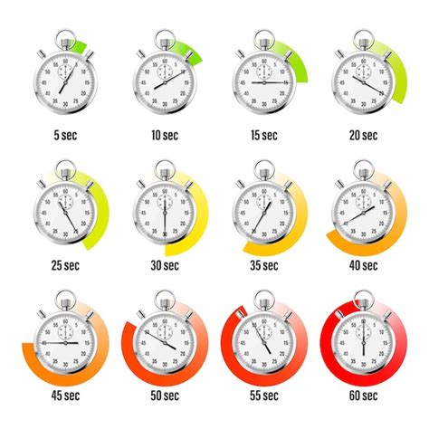 Realistische klassische stoppuhr glänzender chronometer zeitzähler aus