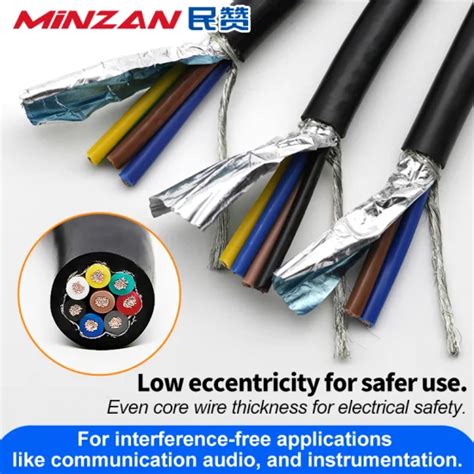 Multi Core Electrical Wire And Cable Flexible Rvvp Shielded Cable Wire