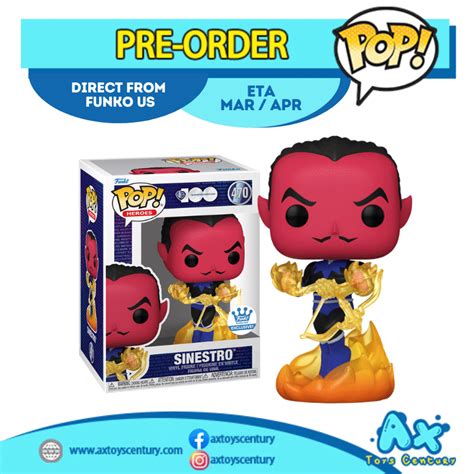 Pre-Order Funko Pop! Warner Bros 100th Anniversary Sinestro Funko ...