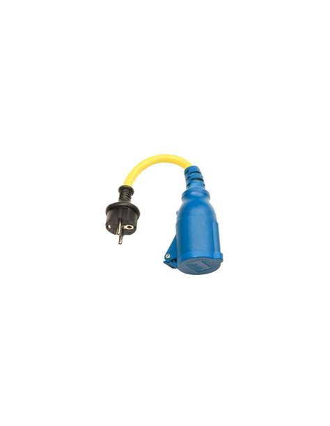 Adapterkabel 30 Cm Blauen 250V 16A Stecker Gummistecker CEE Victron