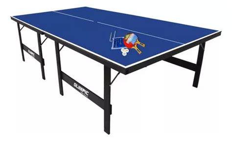 Mesa De Ping Pong Klopf Olimpic 1005 Fabricada Em MDP Cor Azul