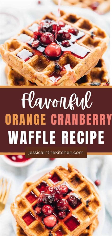 Flavorful Orange Cranberry Waffle Recipe