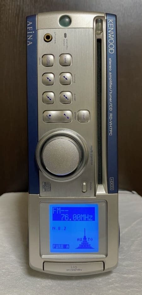 【やや傷や汚れあり】【ジャンク品】 Kenwood Afina Rd Vh7pc アンプ チューナー内蔵 Cdデッキ リモコン付 ケンウッドの