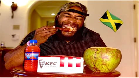 Jamaican KFC Mukbang Review Way Better Than USA KFC YouTube