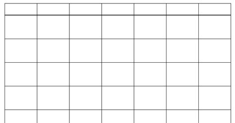 10 Blank calendar grid collection 2015 to print | 2016 Blank Calendar ...