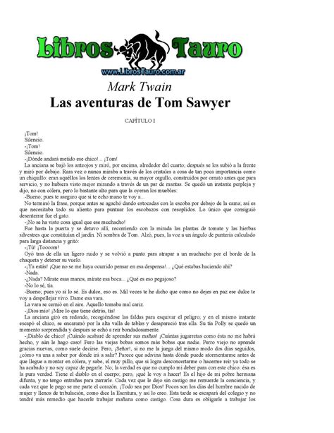 Las Aventuras De Tom Sawyer Blanqueando La Cerca