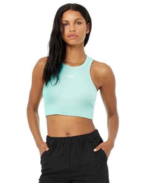 Alo Yoga Alo Yoga Aspire Tank Top in Blue - Lyst