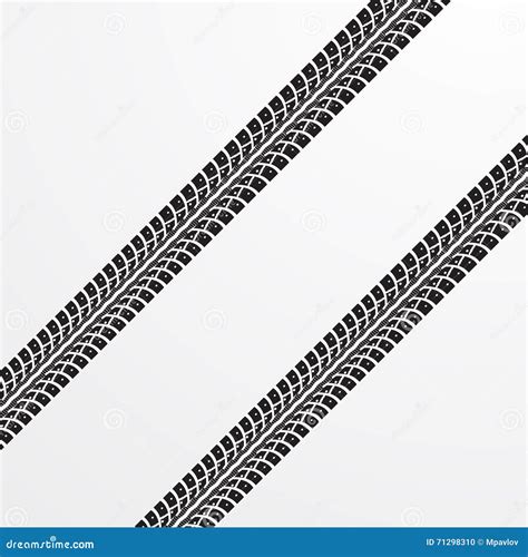 Tire Tracks Vector Stock Vector Illustration Of Motorcycle 71298310