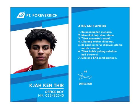 Background Id Card Biru 52 Koleksi Gambar