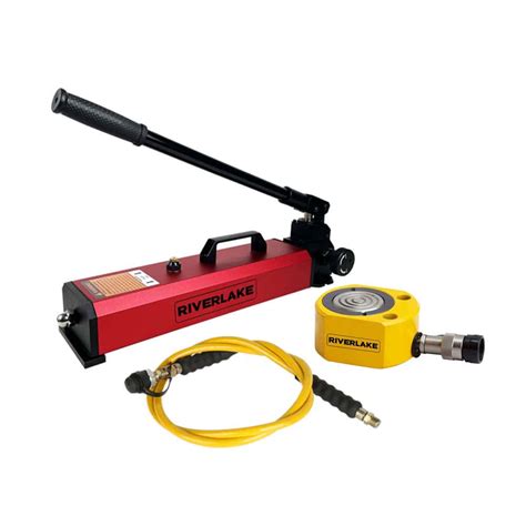 Scm300 30 Ton Pancake Porta Power Hydraulic Cylinder And Hand Pump Set Riverlake