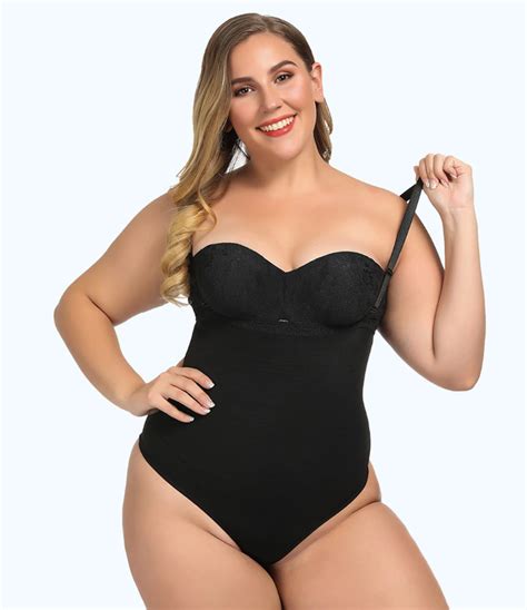 Slimming Plus Size Bodysuit Body Shapewear High Waist Thong Shaper